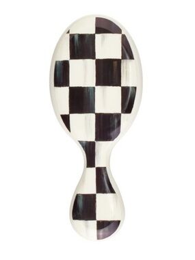 Wet brush x Mackenzie-Childs Mini IntelliFlex Detangler Brush White Black Check
